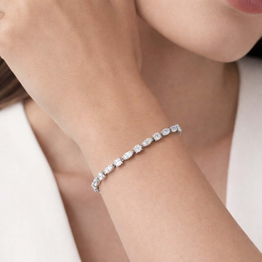 TSMITH Riviera Pulseira Moissanite Cannes | Prata 925