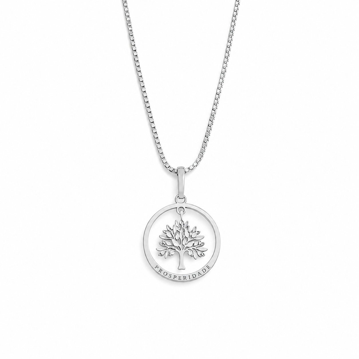 TSMITH Prosperidade Colar | Ouro Branco 18k