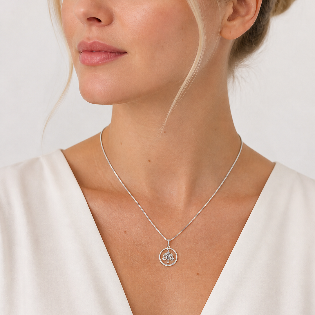 TSMITH Prosperidade Colar | Ouro Branco 18k