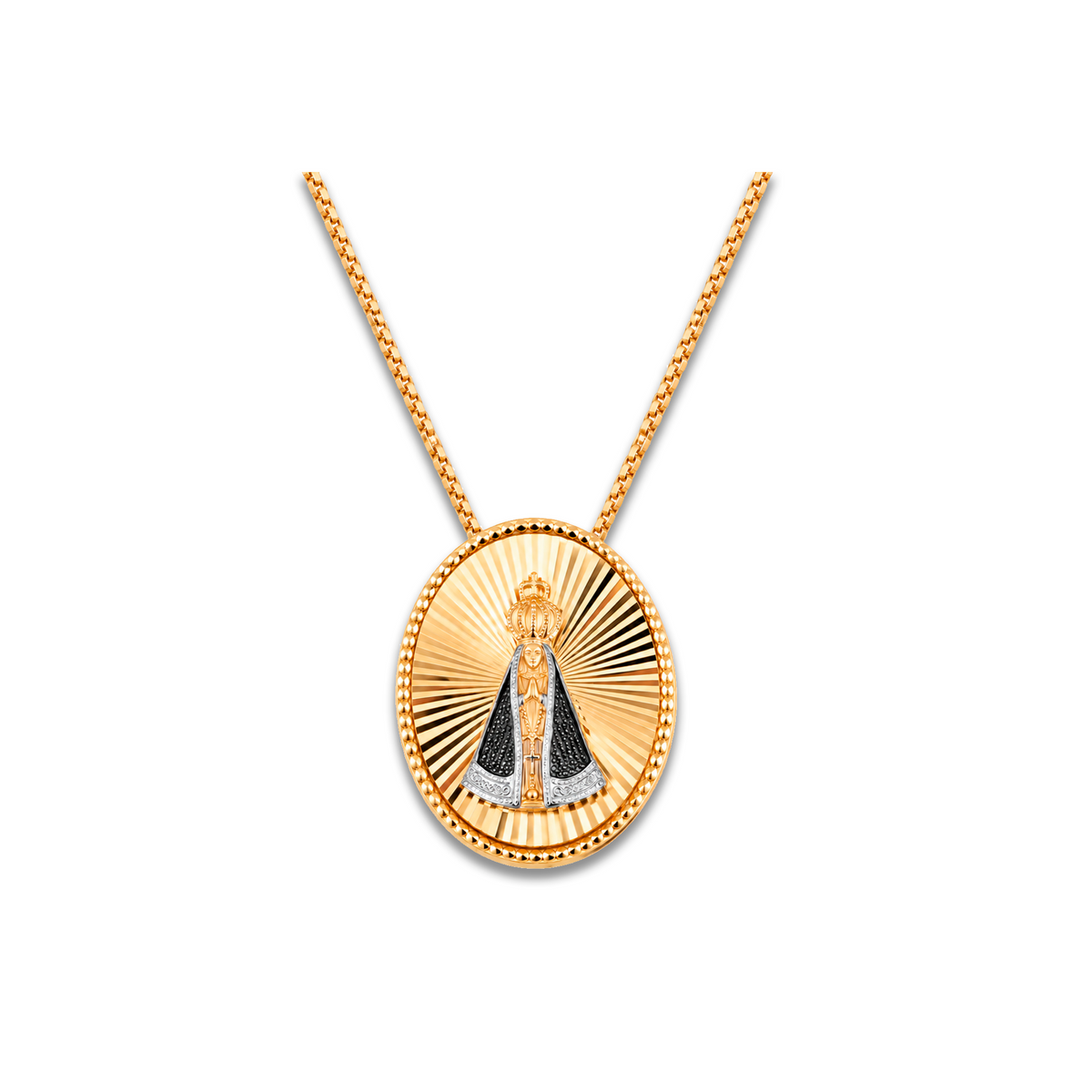 TSMITH Gargantilha Nossa Senhora Aparecida | Ouro Amarelo 18k