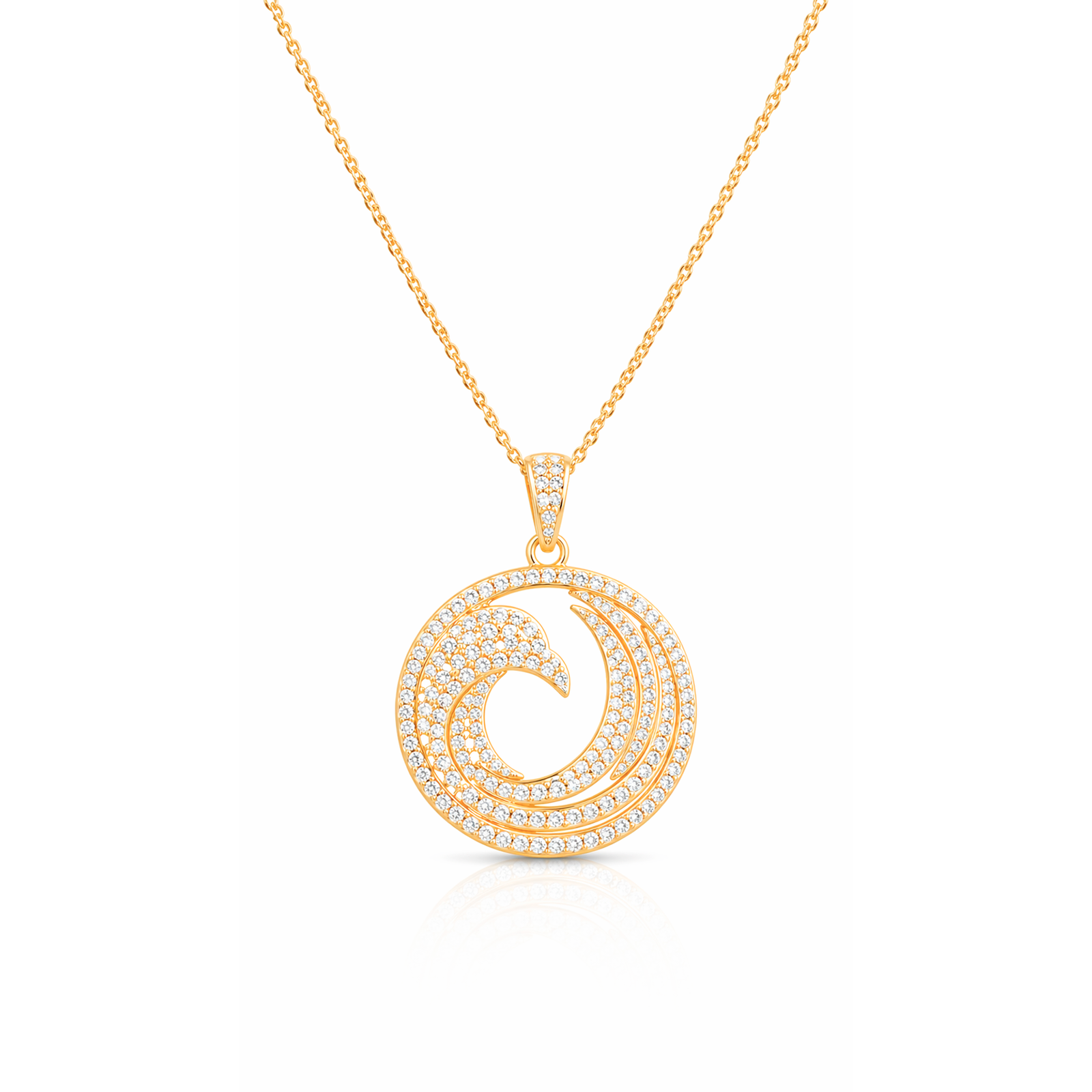 TSMITH Fênix Colar 106 Diamantes | Ouro Amarelo 18k
