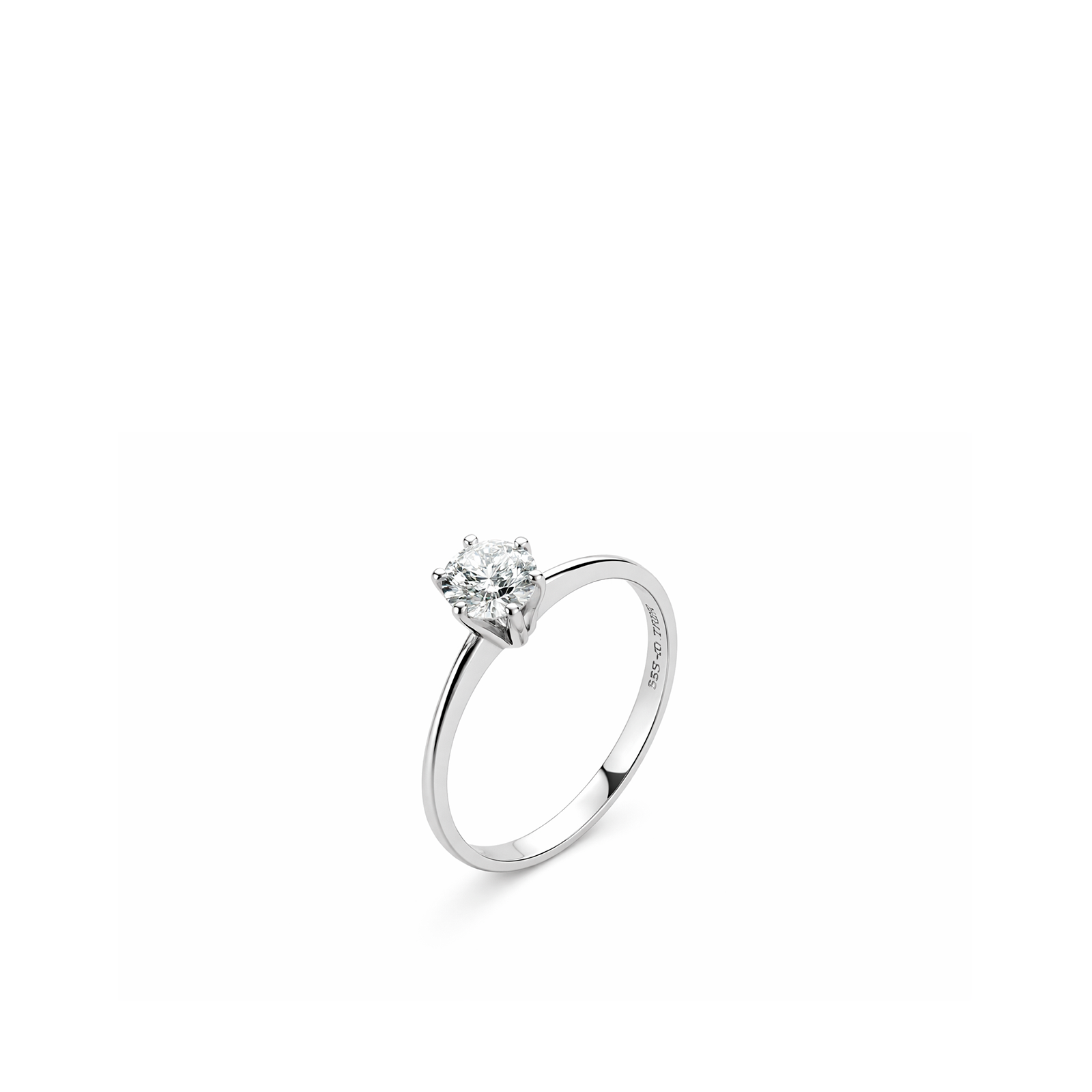 TSMITH True Anel Solitário Moissanite | Prata 925