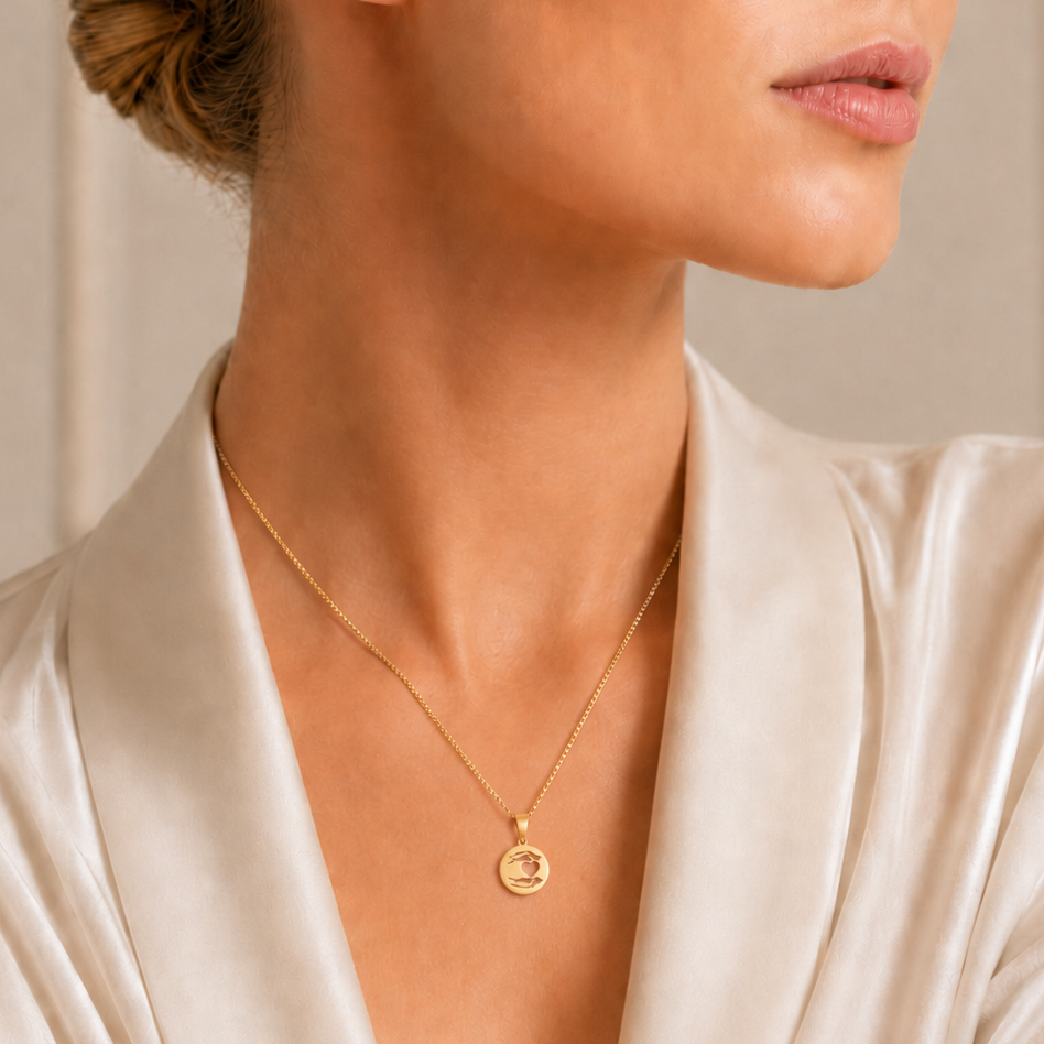 TSMITH Gratidão Colar | Prata 925 Banhada a Ouro