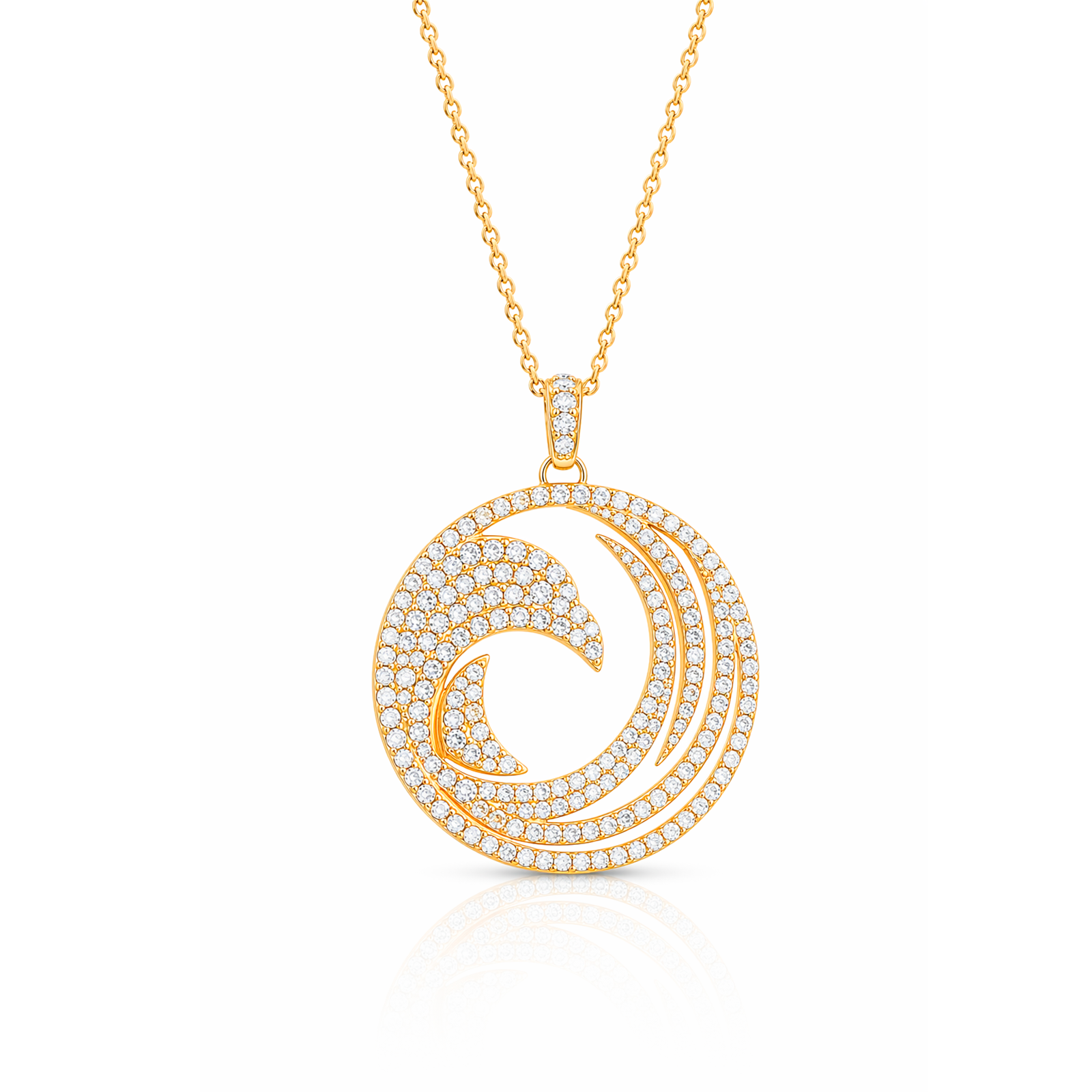 TSMITH Fênix Colar 181 Diamantes | Ouro Amarelo 18k