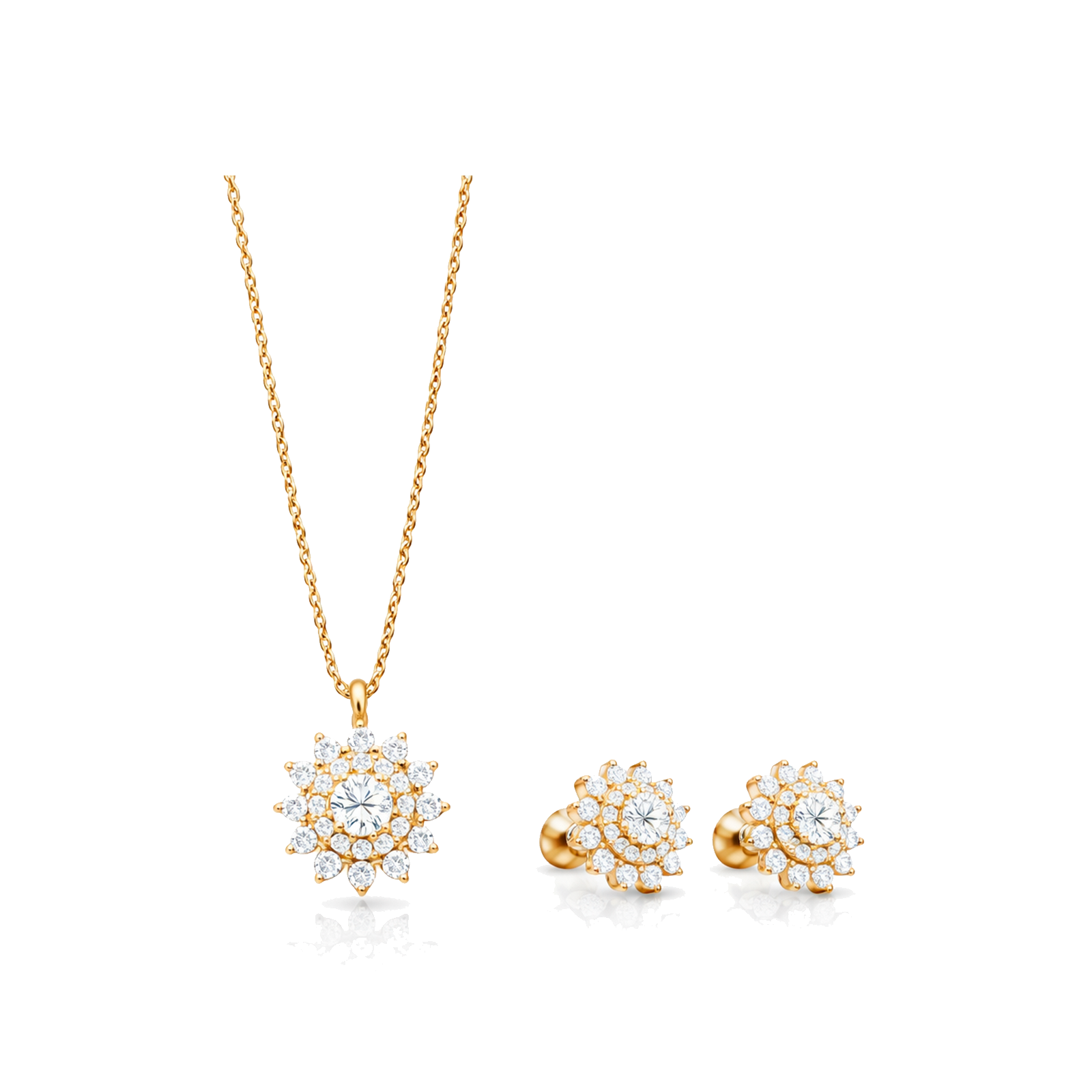 TSMITH London Conjunto | Prata 925 Banhada a Ouro