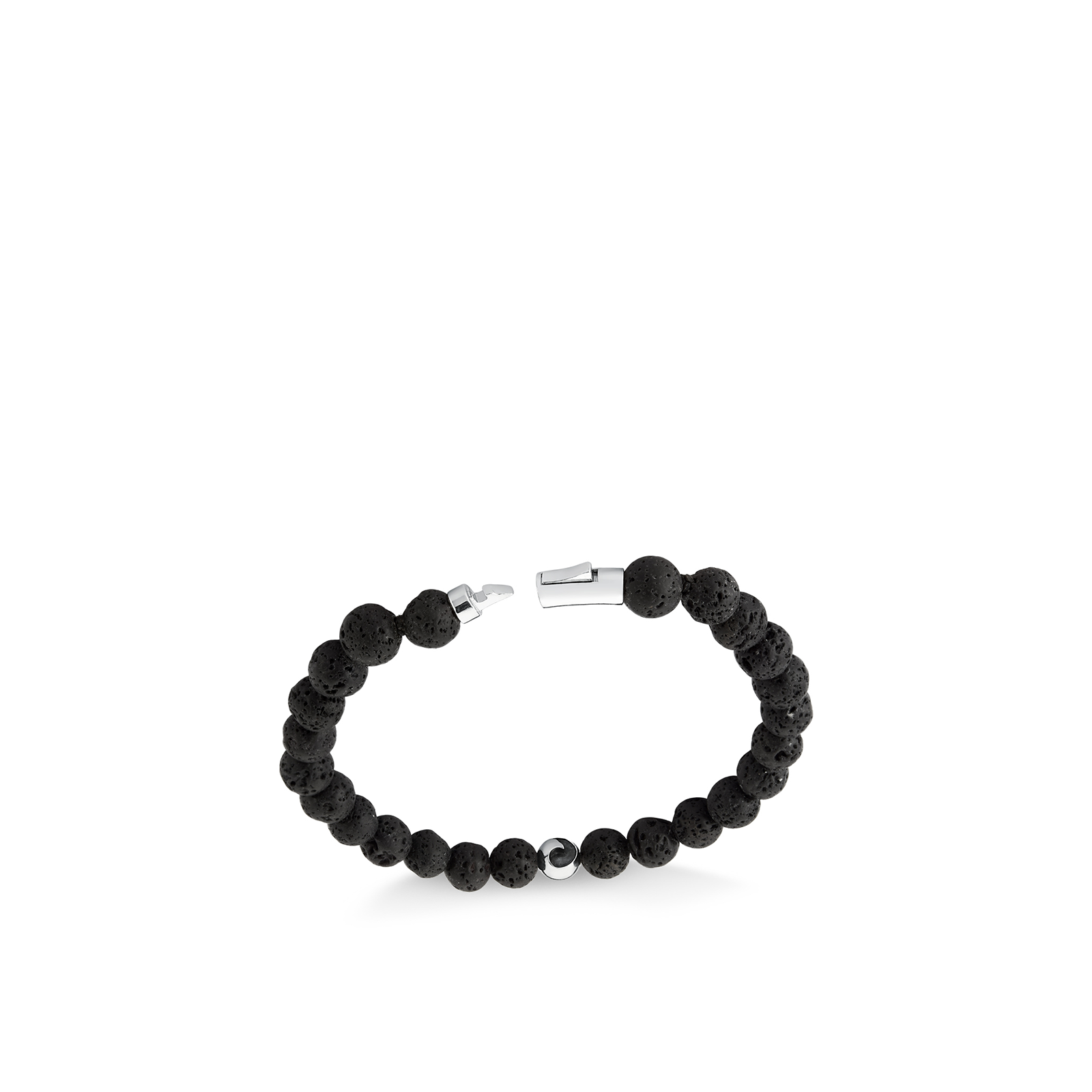 TSMITH Fênix Bracelete Pedra Vulcânica | Prata 925 Banhada a Ródio