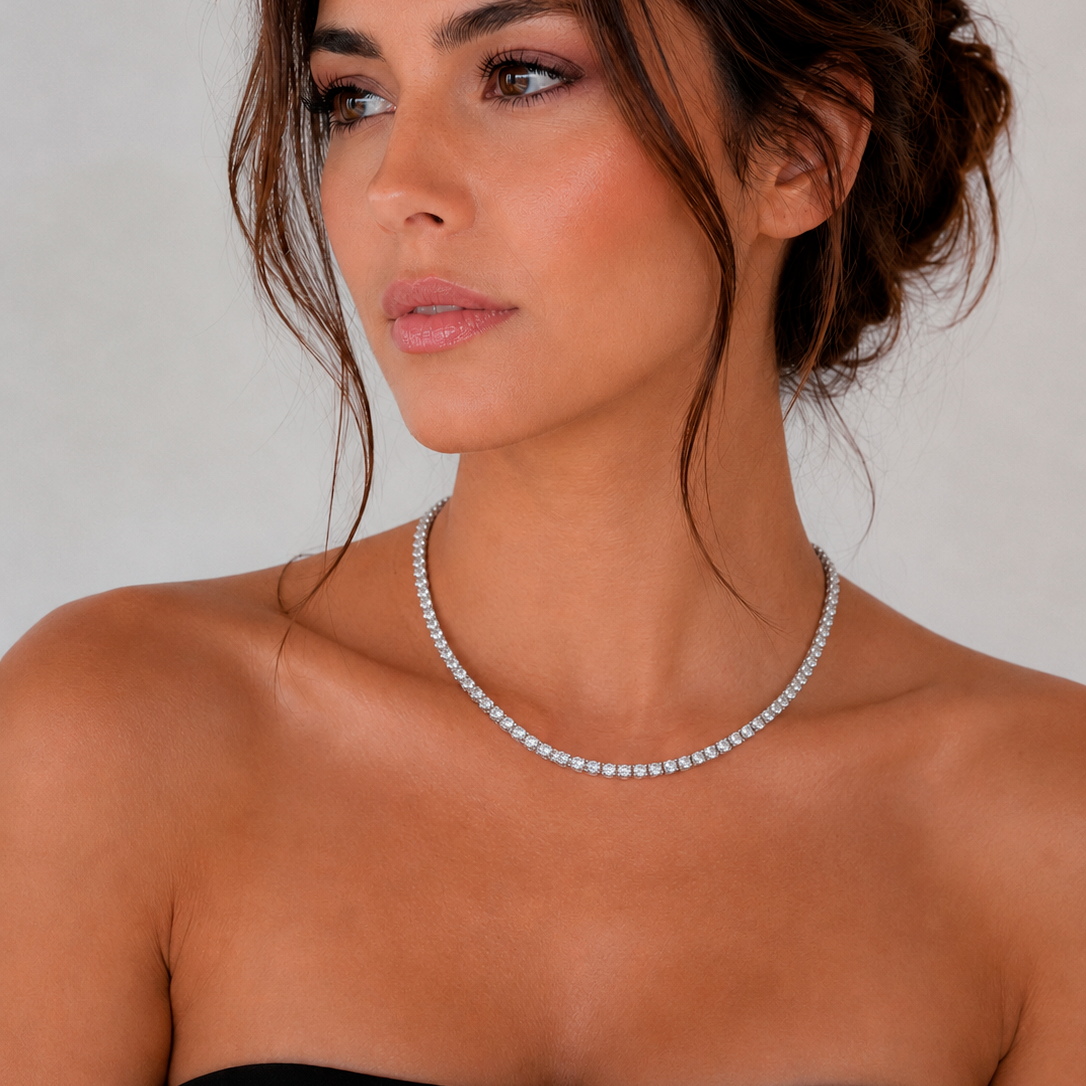 TSMITH Riviera Colar Amalfi Moissanite | Prata 925